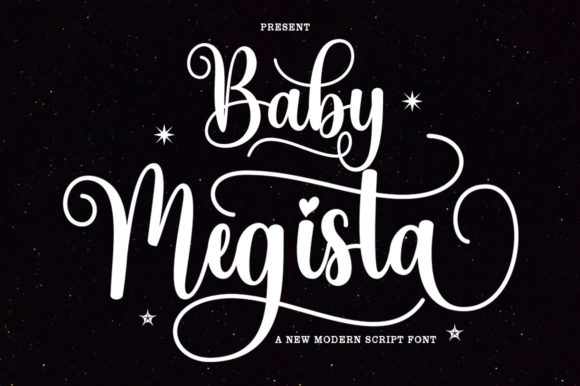 Baby Megista: The Dazzling Script for Modern Branding