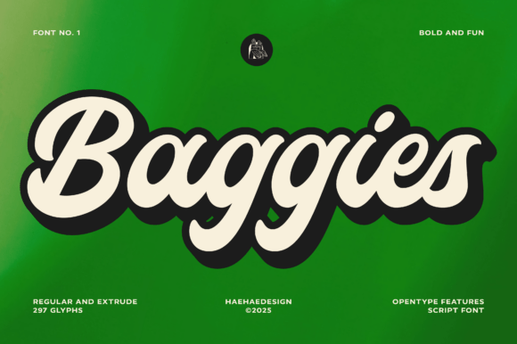 Baggies: The Bold Script Display Typeface with a Handmade Soul