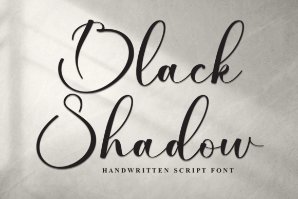 Black Shadow Font: Elevate Your Designs with Elegant Script