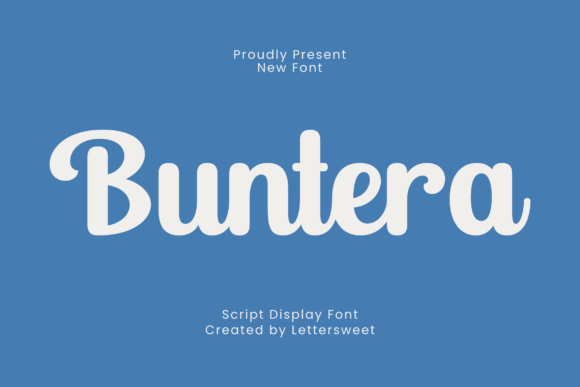 Buntera: A Modern Script for Friendly Brands