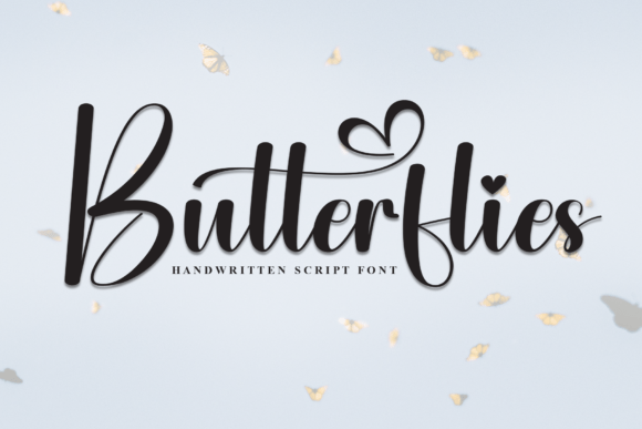 Butterflies: A Script Font for Modern Creativity