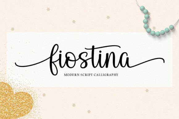 Fiostina: A Sweet Calligraphy Font for Creative Projects