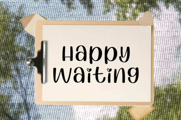 Happy Waiting: A Modern Script Font for Elegant Branding