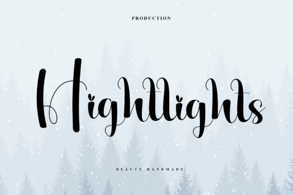 Hightlights: A Modern Script for Elegant Branding