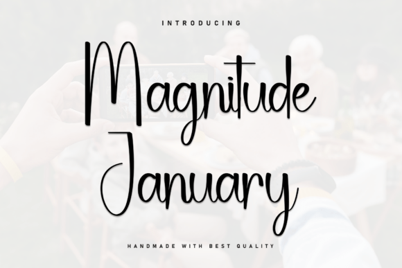 Magnitude January: The Bold Script for a Modern Signature