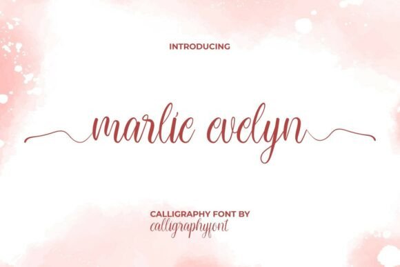 Marlie Evelyn: The Calligraphy Font for Modern Elegance