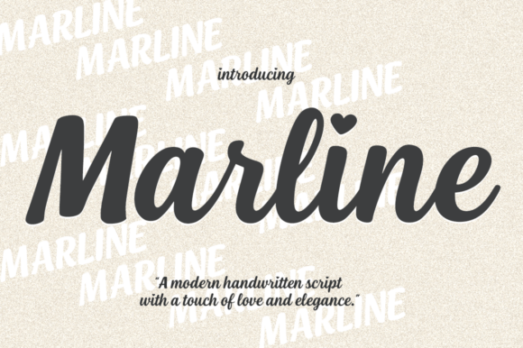Marline: The Script Font with a Heartfelt Touch for Modern Design