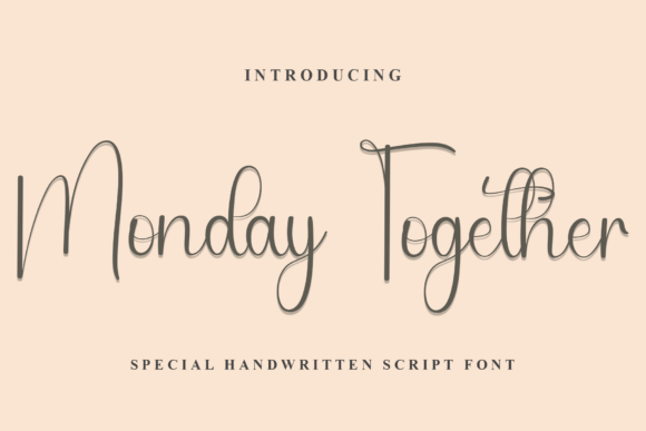 Monday Together: Your New Favorite Script Font for Authentic Design