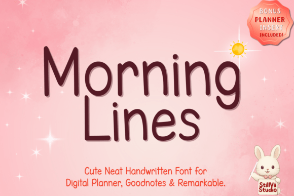 Morning Lines: The Handwriting Font for Crystal-Clear Digital Notes