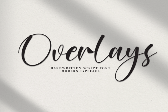 Overlays: A Modern Script Font for Elegant Branding