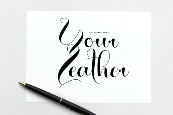 Your Leather: A Handwritten Script for Refined Design
